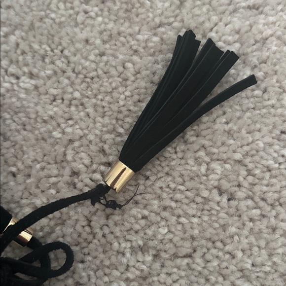 Suede Lace-up Tassel Sandals - Picture 7 of 8